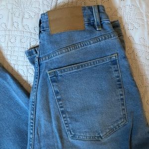 H&M light was mom jeans